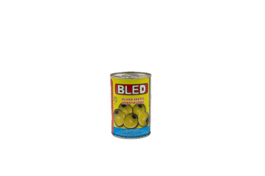 Olives vertes dénoyautées en conserve