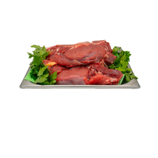 Plateau de collier de bœuf avec garniture de persil frais