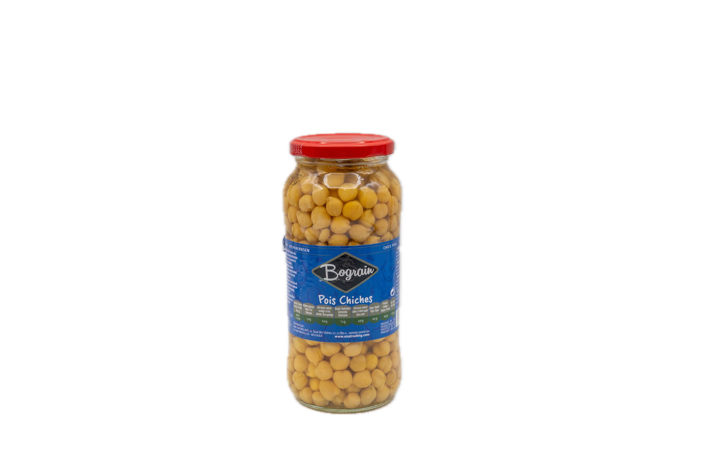 Bocal de pois chiches Bograin 400g - Boucherie Al-Itihad Liège