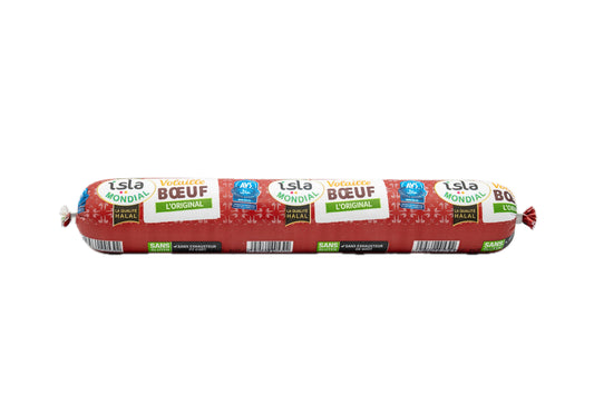 Saucisson volaille et bœuf halal Isla Mondial 430g - Boucherie Al-Itihad Liège