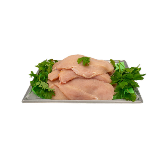 Tranches de poitrine de poulet halal prêtes à cuisiner - Boucherie Al-Itihad